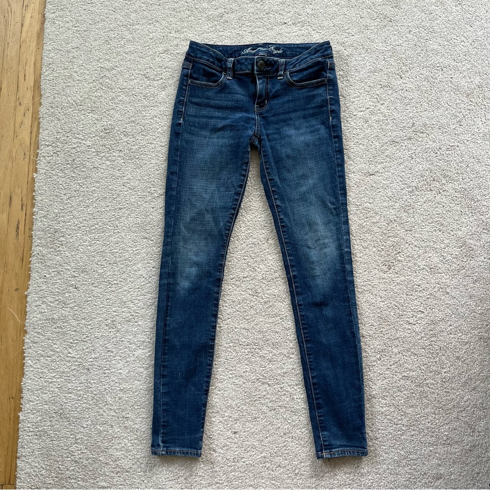 American Eagle‎ Dark Wash Blue Jeggings